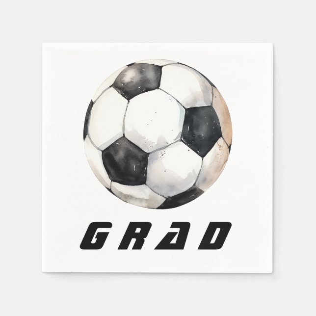 Fußball-Graduierungspartei Serviette (Vorderseite)
