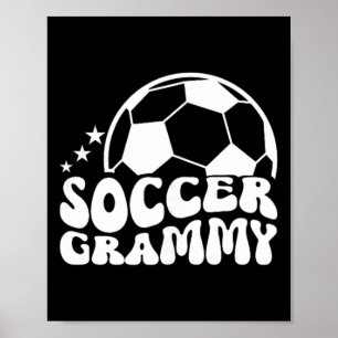 Fußball Grammy Groovy Grammy eines Fußballspielers Poster