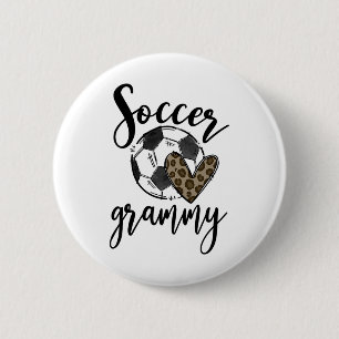 Fußball Grammy Leopard Lustiger Fußball Button
