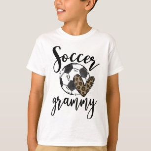 Fußball Grammy Leopard Lustiger Fußball T-Shirt