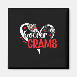 Fußball-Grams Oma-Grams eines Fußballspielers Gram Magnet