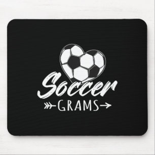 Fußball-Grams passend für Fußball liebende Familie Mousepad