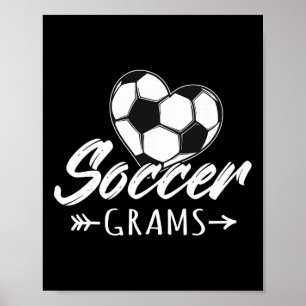 Fußball-Grams passend für Fußball liebende Familie Poster