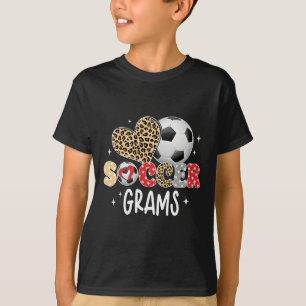 Fußball Grams Süßer Leopard Herz Fußballspieler Li T-Shirt