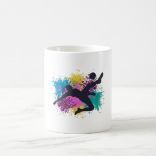 Fußball-Graustufen Kaffeetasse