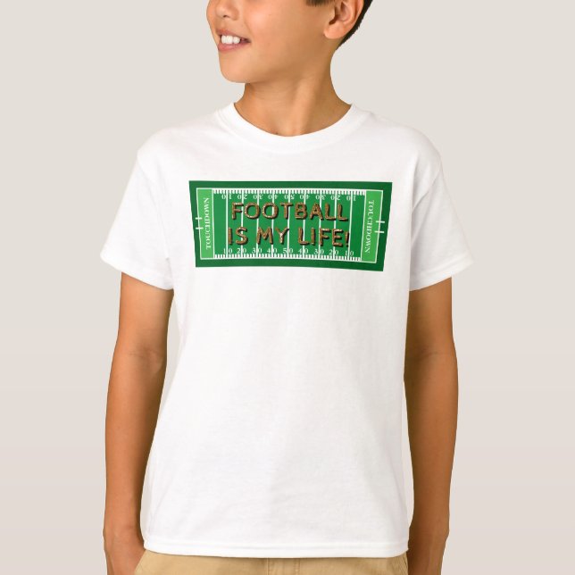 Fußball Green Field BACKSIDE Spielernummer T-Shirt (Vorderseite)