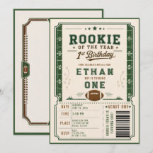 Fußball Green Rookie 1. Geburtstagsfeier