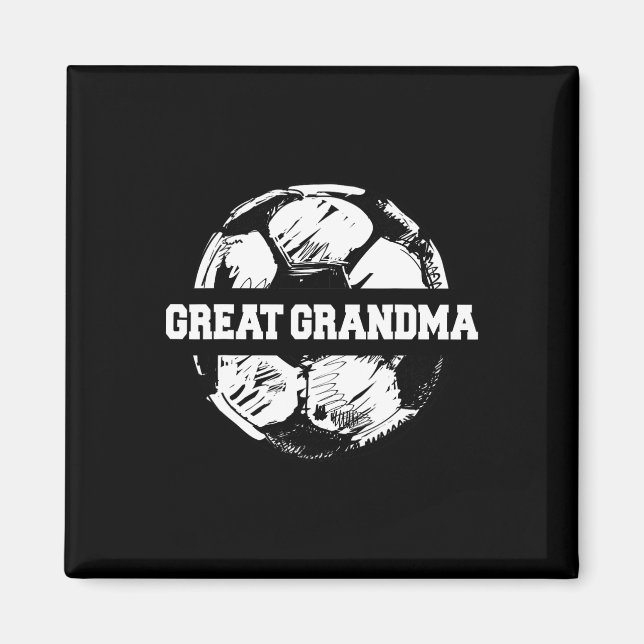 Fußball Großartig Oma Fußball Byll Split Lustig Fu Magnet (Vorne)