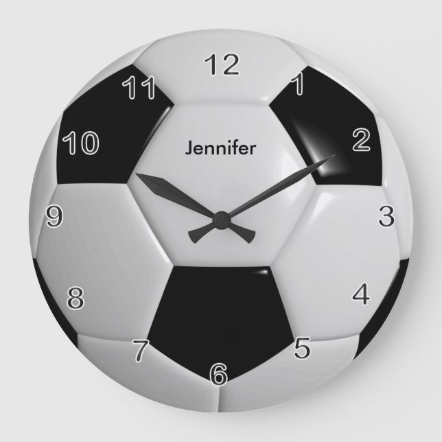 Fußball große Uhr (Vorderseite)