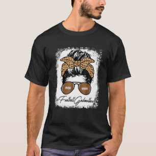 Fußball-Großmutter-Leben mit Leopardenschlamassel T-Shirt