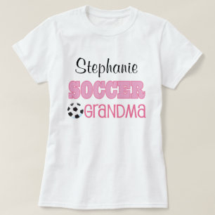 Fußball-Großmutter-personalisierter niedlicher T-Shirt