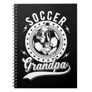 Fußball Großvater Funny Soccer Playing Großvate Notizblock