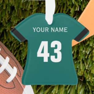 Fußball-Grün-, Schwarze u. weißejersey-Verzieru Ornament