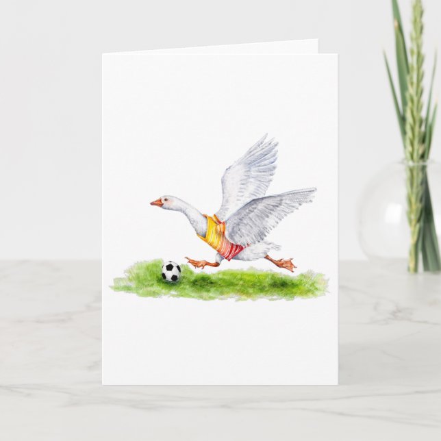Fußball-Grußkarte Karte (Vorderseite)