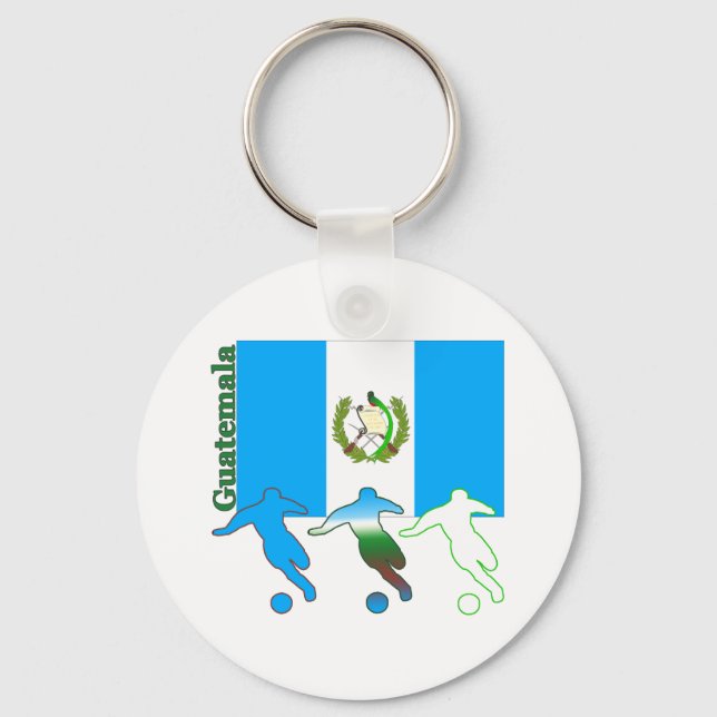 Fußball Guatemala Schlüsselanhänger (Vorderseite)