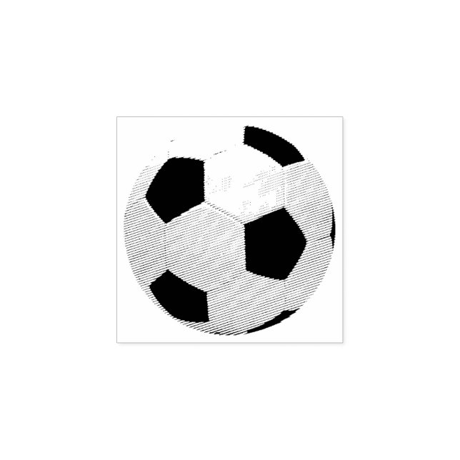 Fußball Gummistempel (Prägung)