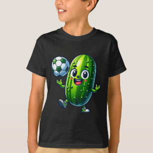 Fußball-Gurke Maskottchen süß Cartoon Fußball Humo T-Shirt