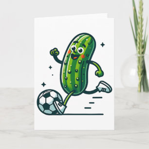 Fußball-Gurke-Treten-Byll-Lustiger-Pickle-Spieler Karte