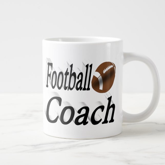 Fußball-Halbtext Jumbo-Tasse (Rechts)