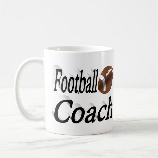 Fußball-Halbtext Tasse Kaffee (Links)