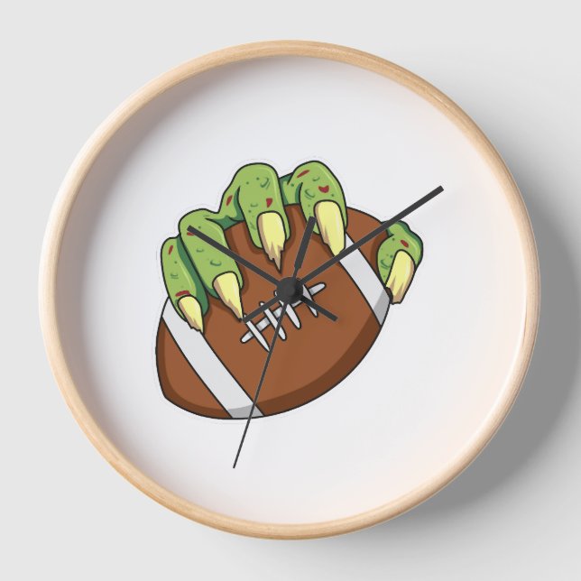 Fußball Halloween Design für einen Fußballfan Uhr (Vorderseite)