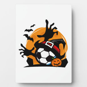Fußball Halloween Nacht  Fotoplatte