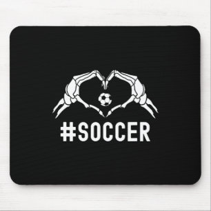 Fußball Halloween Skeleton Herzsport Prix Mousepad