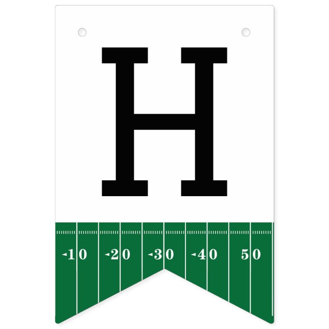 Fußball-Happy Birthday Banner im ersten Jahr (Zweite Fahne)