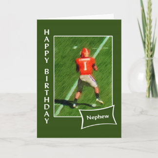 Fußball - Happy Birthday Nephew Karte