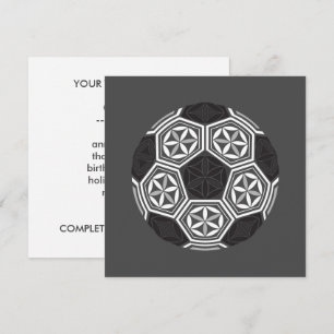 Fußball-heilige Geometrie Einladung