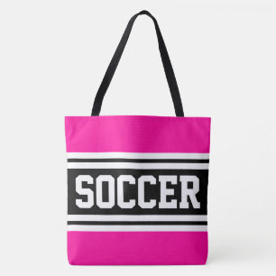 FUSSBALL Helles Rosa Schwarz Weiß Rennstreifen