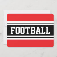 FUSSBALL Helles Rot Schwarz Weiß Rennstreifen
