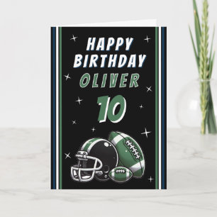 Fußball Helm Cartoon Alles Gute zum Geburtstag Karte