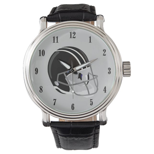Fußball-Helm Sport Armbanduhr (Vorderseite)
