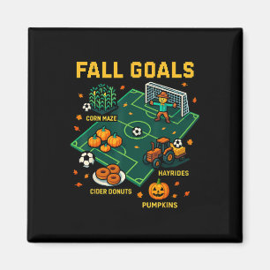 Fußball Herbst Tore Spaß Kinder Herbst Pixel Video Magnet