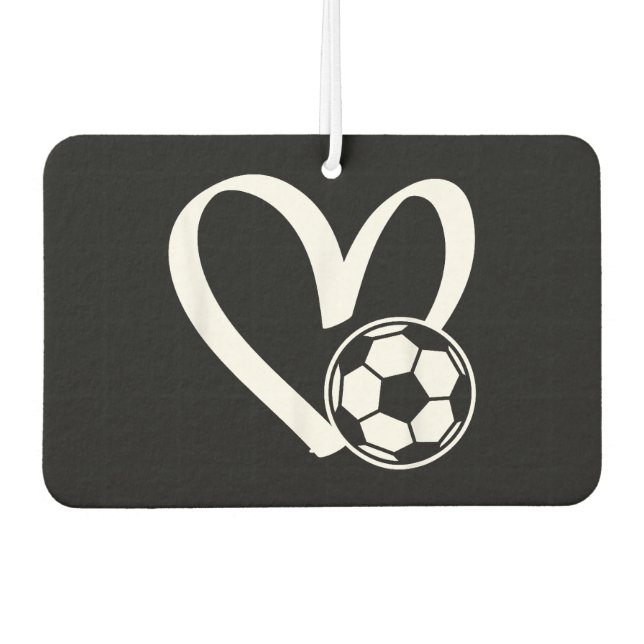 Fußball-Herz Autolufterfrischer (Vorderseite)