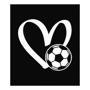 Fußball-Herz Fotodruck