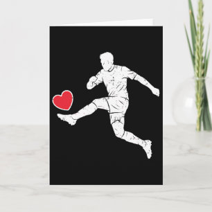 Fußball Herz Grafik Fußball Spieler Stürmer Leiden Karte