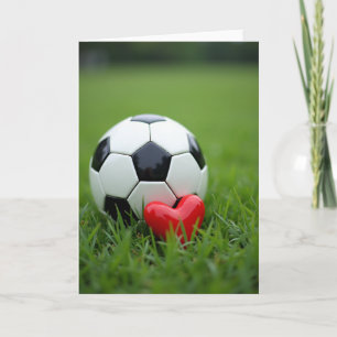 Fußball Herz Liebe Spiel Fotokarte Karte
