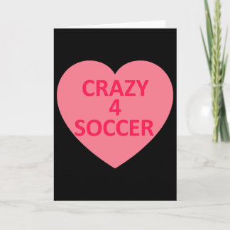 Fußball - Herz Liebe Valentinstag Personalisierte  Karte