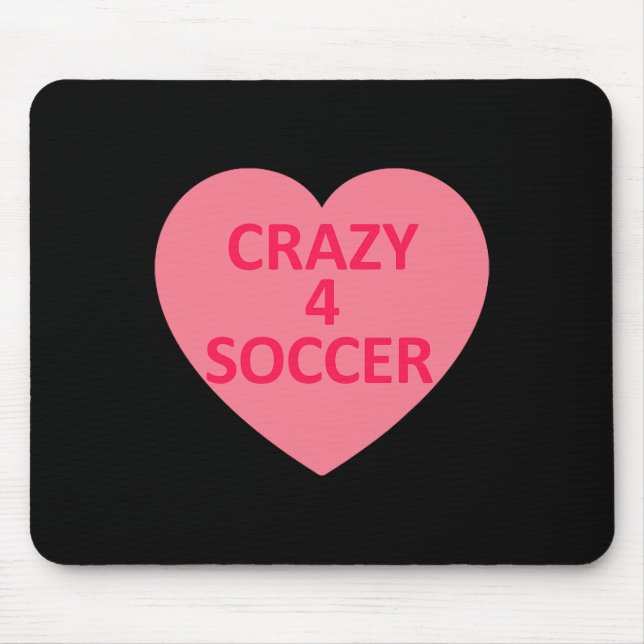 Fußball - Herz Liebe Valentinstag Personalisierte  Mousepad (Vorne)