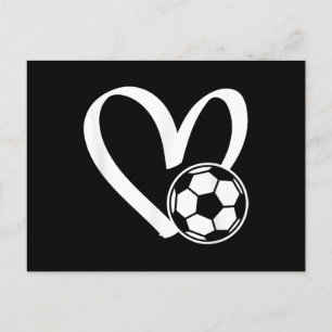 Fußball-Herz Postkarte