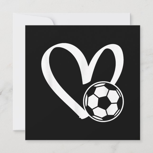 Fußball-Herz Save The Date (Vorderseite)