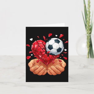 Fußball Herz Valentinstag Karte
