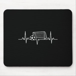 Fußball Herzschlag Footll Liebhaber Ll, Netzfreque Mousepad
