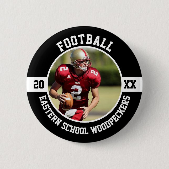 Fußball High School Senior Night Button (Vorderseite)