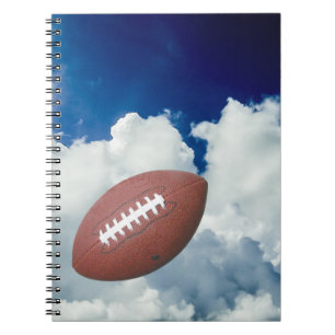Fußball, Himmel, Wolken Notizblock