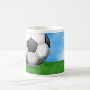 Fußball-Hintergrund Kaffeetasse