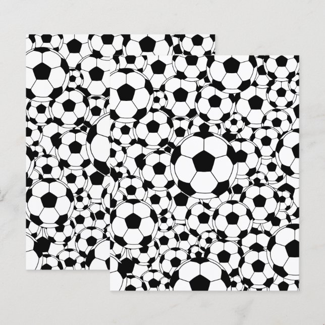 Fußball Hintergrund Scrapbook Papier Fußball (Vorne/Hinten)
