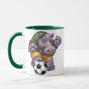 Fußball-Hippo-Tasse Tasse